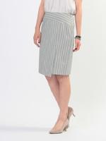 レミストライプスカート/ブルー系(395)