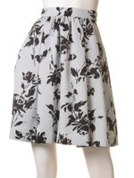 花柄タックスカート/ピンク