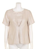 綿麻シャイニーTブラ/ゴールド