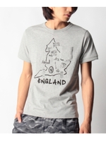 イングランドプリントTシャツ/ネイビー(093)