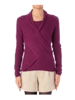 クロスデザインニット/レッド(062)