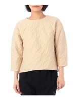 シャドージャカードブラウス/ベージュ(452)