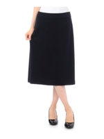 ジャージ膝丈スカート/ネイビー(093)