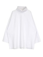 タートルネックオーバートップス/オフホワイト