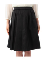 バックサテンプリーツスカート/ナチュラル(050)