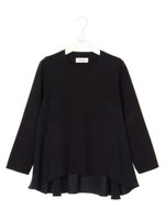 バックフレアクルーネックプルオーバー/BORDER