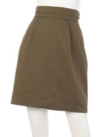 バックラッフルタイトスカート(追加生産/カーキ)/カーキ