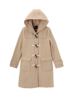 メランジウール混ダッフルコート/ベージュ(052)