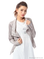 レザーライクジャケット/ベージュ