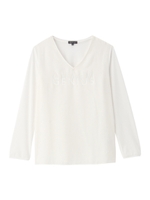 ロゴVネックTシャツ/ホワイト(001)