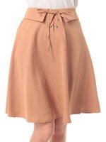 J折り返し編み上げスカート/ベージュ