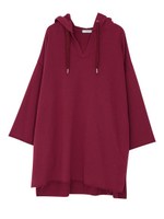 VネックパーカーOP/ボルドー