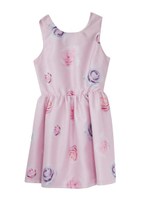 rose shantung one-piece/beige