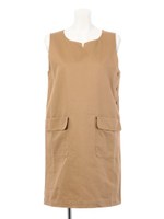 【F i.n.t】アウトポケットジャンスカ/BEIGE