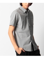 ギンガムチェックシャツ/ブルー系(494)