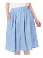 コットンストライプスカート/ブルー(392)
