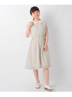 シアーギンガムチェックワンピース/グレー(212)