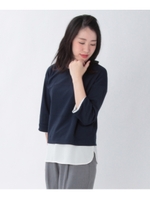 タックボーダーヘム切替プルオーバー/ネイビー(093)