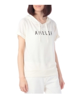 ミニ裏毛半袖フード付カットソー/イエロー系(030)