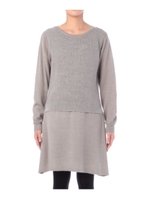 ラメニットドッキングワンピース/オレンジ(067)