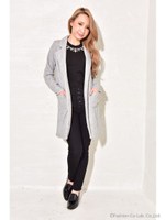 裏毛チェスターコート/グレー