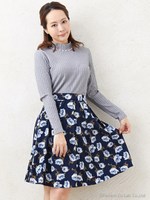 L55花柄フレア/SK/コン／Ａ