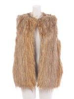 【FEMININE】フェイクファーベスト/ミックス