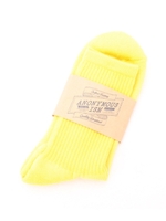 カラーパイルソックス/イエロー(032)