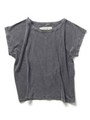 ピグメントショートTシャツ/グレー