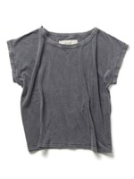 ピグメントショートTシャツ/グレー