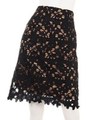 ボーダーレースリバーシブルスカート/BKmix
