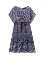 千鳥グラデーションワンピース/ブルー(192)