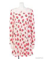 BE MY STRAWBERRY ONE-PIECE/OFF WHITE