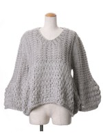 【浦浜アリサさん着用】【神コレ】【1stline】手編みニットトップスCL-1233/BE