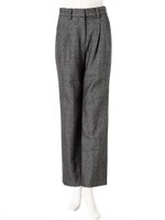 ウールワイドパンツ/グレー