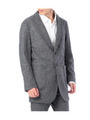 ショールカラーロングジャケット/ダークグレー(013)