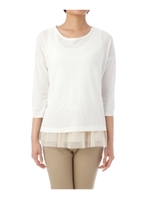 チュールタンクトップ×ニットセット/ホワイト(003)