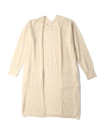 モヘヤ混ロングニットカーディガン/ベージュ(052)