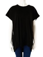 レース切替チュニック/ブラック