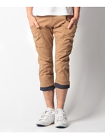 裾ドットクロップドパンツ/ブルー系(096)