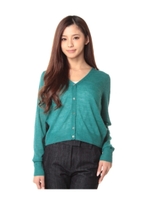 BACK LACE CARDIGAN/ブルー系(092)