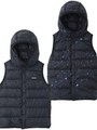 PACKABLE INNER DOWN HOODED VEST/ブラック