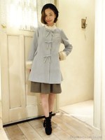 【F i.n.t】結びリボンドールコート/BLACK