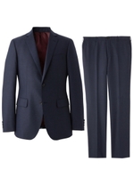 ウールシルクピンヘッドスーツ/ネイビー(093)