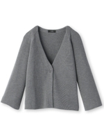 ウールニットカーディガン/ダークグレー(013)