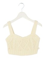 ケーブルビスチェ/ホワイト