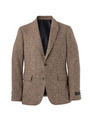ソンドリオツィードショールカラージャケット/ブラウン系(243)