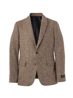 ソンドリオツィードショールカラージャケット/ブラウン系(243)