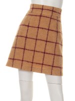 ツイードチェックミニスカート/MST