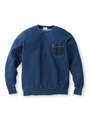 デニムポケット裏毛スウェット/ネイビー(993)